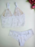 Cropped Branco de Renda com Tule