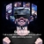 Fone de ouvido de realidade virtual 3D VR óculos inteligente capacete para smartphones celular 7 polegadas lentes binóculos com controladores - loja online