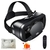 Imagem do Fone de ouvido de realidade virtual 3D VR óculos inteligente capacete para smartphones celular 7 polegadas lentes binóculos com controladores
