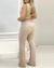 Moda feminina sem mangas lisa top cropped sexy cintura alta skinny bodycon calças compridas duas peças terno calça flare conjunto com cinto