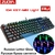 Teclado mecânico para jogos azul vermelho interruptor usb rgb/mistura teclado com fio retroiluminado 87/104 anti-fantasma para jogo portátil pc russo eua - loja online