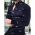 Imagem do 2022 Moda de Alta Qualidade Camisas Masculinas Camisa abotoada Casual Designer Estampado Céu Estrelado Tops Manga Comprida Roupas Masculinas Cardigan