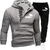 Conjunto de moletom com capuz masculino casual roupa esportiva moletom + calça de moletom 2 peças terno pulôver com capuz conjuntos moda masculina - Saga