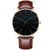 Imagem do Relógios requintados 2022 masculino elegante ultra fino negócios de aço inoxidável quartzo novo relógio de pulso moda preto casual relógio para homens