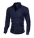 Camisa social masculina de luxo casual manga longa manga comprida slim fit negócios camisas tops na internet