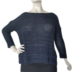 Blusa Tricô em Algodão com fios prateados
