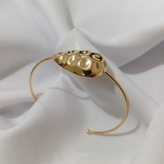 Bracelete Gota Chapeada Banhada Ouro 18K - APTA Moda e Acessórios