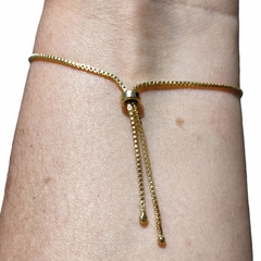Pulseira Riviera com Zircônia Branca Banhada a Ouro 18K na internet