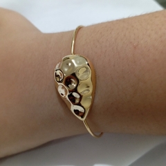 Bracelete Gota Chapeada Banhada Ouro 18K - comprar online