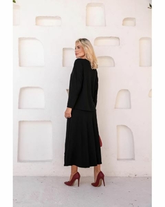 Conjunto Saia Midi e Blusa 3/4 Tam Único 38 a 46 Moletinho - comprar online