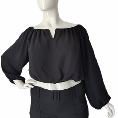 Blusa Cropped Ciganinha Decote V