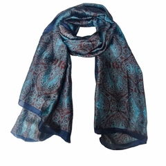 Lenço Toque Seda Mesclado AZ/MA/VD - comprar online