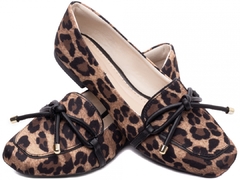 Mocassim Rasteiro Animal Print