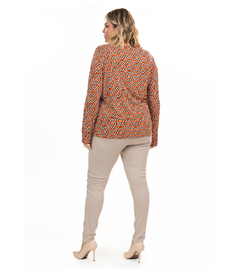 Calça Legging Sintetico Rajado Suede Plus Size na internet