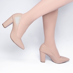 Sapato Scarpin Verniz Salto Grosso Médio - comprar online