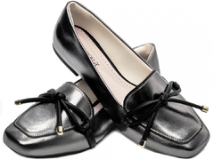 Mocassim Rasteiro Prateado