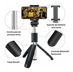 Bastão Pau de Selfie Tripé Celular Controle via Bluetooth na internet