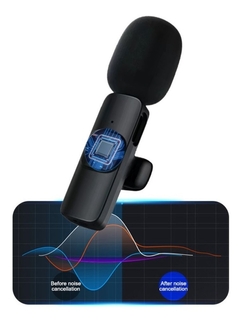 Microfone Lapela Sem Fio Compatível Android e IOS - loja online