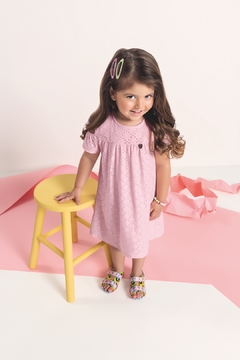 Vestido Lase algodão bordado - comprar online