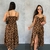 Vestido Midi Animal Print