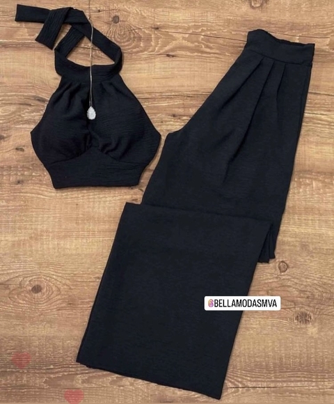 Conjunto Pantalona Preto