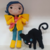 Boneca e seu gatinho inspirado na Coraline - comprar online