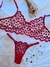 Conjunto personalizável coração tule - vermelho - comprar online