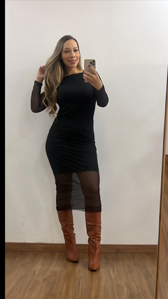 Vestido MIDI preto - Tamanho Único - comprar online