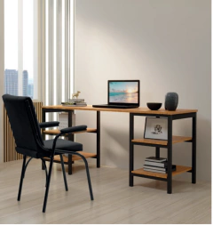 Cadeira Office para Trabalho e Estudo de Aço/Almofadada - CS MÓVEIS