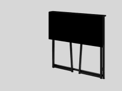 Escrivaninha Dobrável Pra Trabalho E Estudo Mdf/Aço