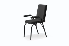 Cadeira Office para Trabalho e Estudo de Aço/Almofadada