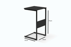 Mesa de Apoio Lateral Art de Aço/Mdf - CS MÓVEIS