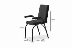 Cadeira Office para Trabalho e Estudo de Aço/Almofadada na internet