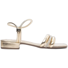 Sandália Feminina Elegante Ouro Light - Salto Baixo 2,5cm - Torricella - comprar online