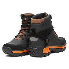 Coturno em Couro Shelga | Estilo e Conforto | 36 a 45 | Preto - 1004 - comprar online