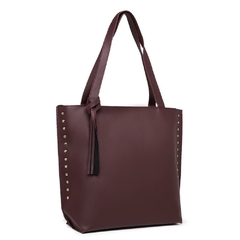 Bolsa SANTUCCI Feminina Rebite Grande Chocolate - comprar online