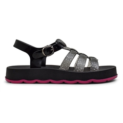 Imagem do Kit 2 Sandálias Papete Infantil Meninas Brilhante Confort para Pequenas Fashionistas