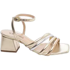Sandália Multicolorida Confortável - Salto Robusto 5,5 cm - Antiderrapante na internet