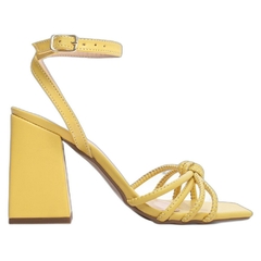 Sandália Amarela Confortável - Salto 9 cm - Antiderrapante - comprar online