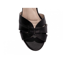 Sandália Glamour Luxo e Conforto - Salto 8,5cm - Preto