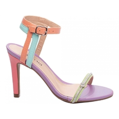 Sandália Feminina Salto 9,5cm Multicolorida - Estilo e Conforto em Cada Passo na internet