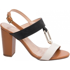 Sandália Salto 8,5cm - Glamour, Luxo e Conforto Colorido - Calcadospravc | Loja de Calçados