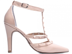 Scarpin Luxo e Glamour - Salto 9cm Fino em Cone Verniz Rose - loja online