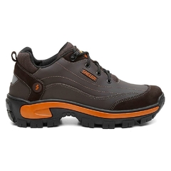 Coturno em Couro Shelga | Estilo e Conforto | 36 a 45 | Cafe - 1001