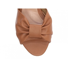 Sandália Feminina Caramelo - 6 cm - Fivela Dourada