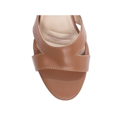 Sandália Caramelo Confortável - Salto 5 cm - Antiderrapante