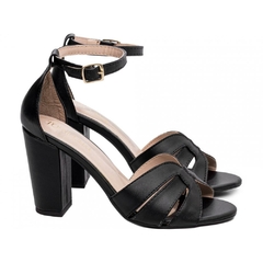 Sandalia Glamour Luxo e Conforto Salto 8.5cm Preto - Calçadospravc | Comprar Calçados Femininos Online | Comprar Scarpins