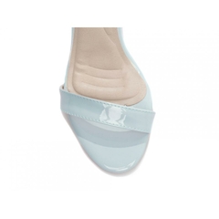 Sandália Salto 9,5cm Destaque com Elegância em Azul Verniz
