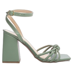 Sandália Verde Confortável - Salto 9 cm - Antiderrapante - comprar online