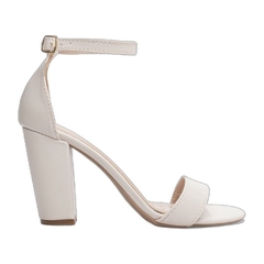 Sandália Off White Confortável - Salto 9 cm - Antiderrapante - comprar online